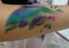 Airbrush turtle tattoo design